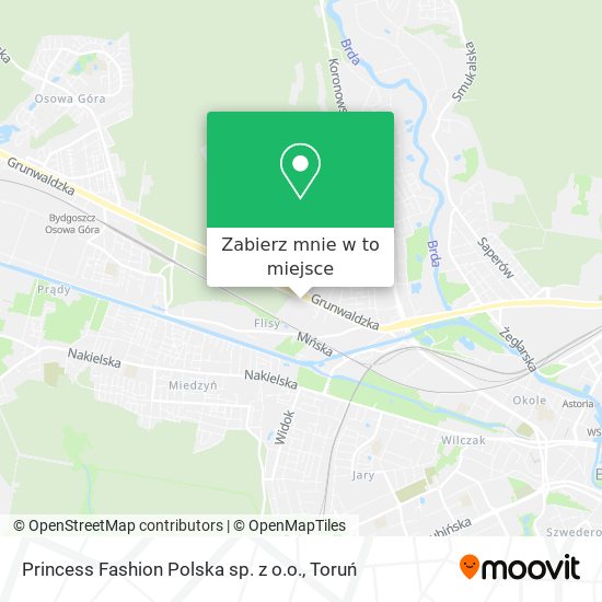 Mapa Princess Fashion Polska sp. z o.o.