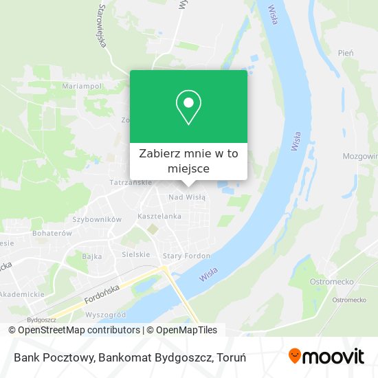 Mapa Bank Pocztowy, Bankomat Bydgoszcz
