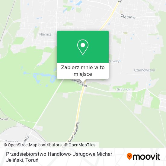 Mapa Przedsiebiorstwo Handlowo-Usługowe Michał Jeliński