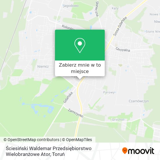 Mapa Ściesiński Waldemar Przedsiębiorstwo Wielobranżowe Ator