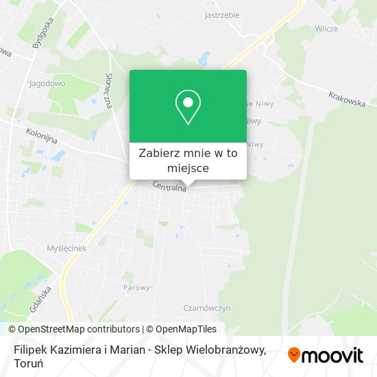 Mapa Filipek Kazimiera i Marian - Sklep Wielobranżowy