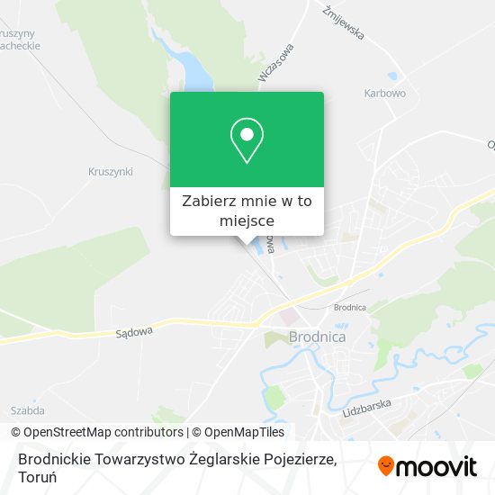 Mapa Brodnickie Towarzystwo Żeglarskie Pojezierze