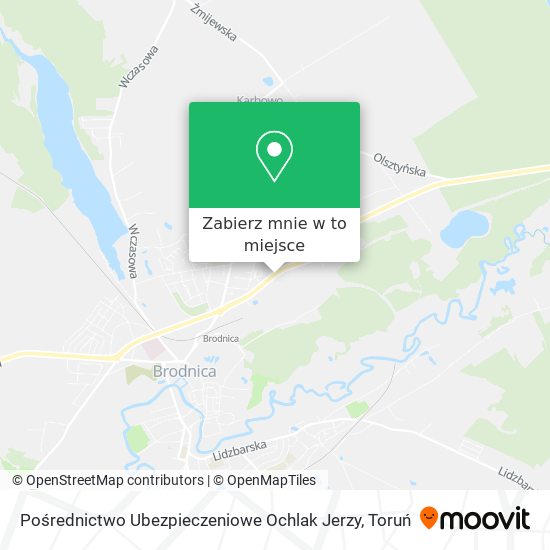 Mapa Pośrednictwo Ubezpieczeniowe Ochlak Jerzy
