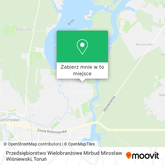 Mapa Przedsiębiorstwo Wielobranżowe Mirbud Mirosław Wiśniewski