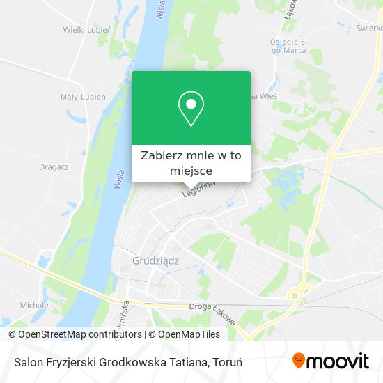 Mapa Salon Fryzjerski Grodkowska Tatiana