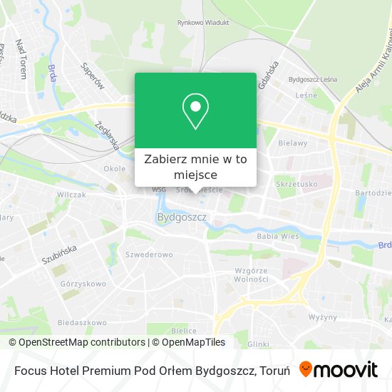 Mapa Focus Hotel Premium Pod Orłem Bydgoszcz