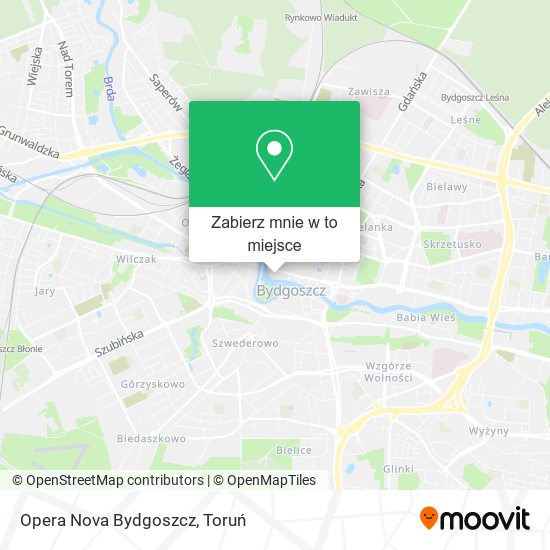Mapa Opera Nova Bydgoszcz