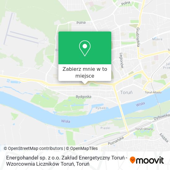 Mapa Energohandel sp. z o.o. Zakład Energetyczny Toruń - Wzorcownia Liczników Toruń