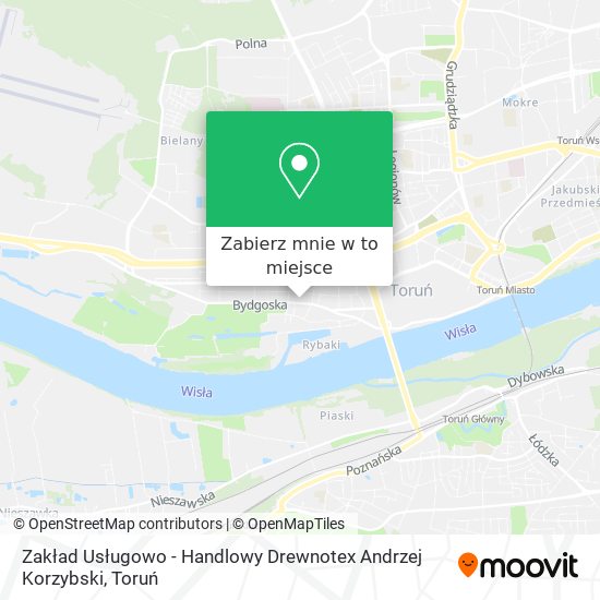 Mapa Zakład Usługowo - Handlowy Drewnotex Andrzej Korzybski