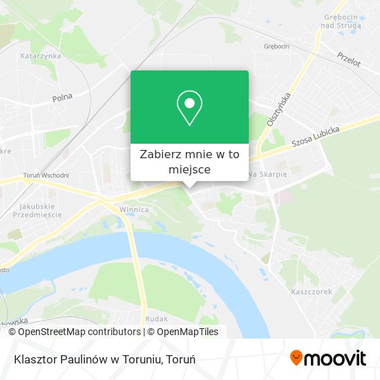 Mapa Klasztor Paulinów w Toruniu
