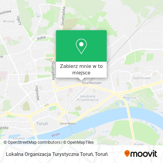 Mapa Lokalna Organizacja Turystyczna Toruń