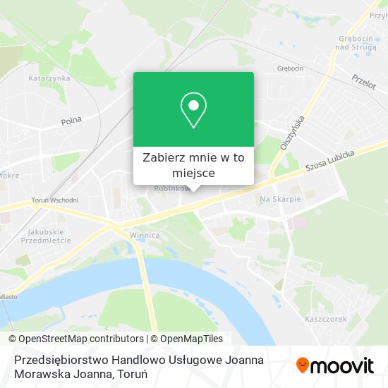 Mapa Przedsiębiorstwo Handlowo Usługowe Joanna Morawska Joanna