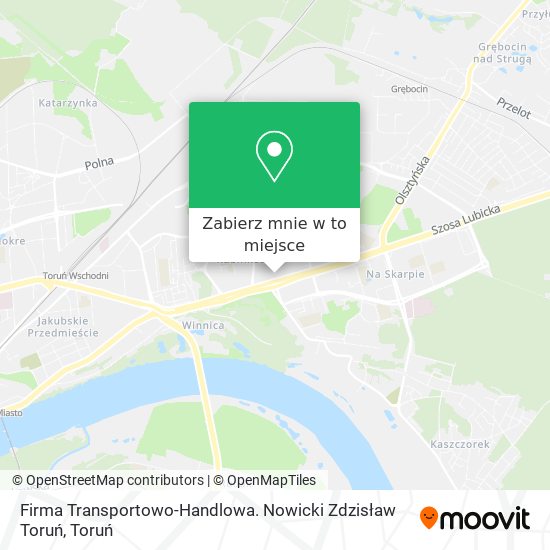 Mapa Firma Transportowo-Handlowa. Nowicki Zdzisław Toruń