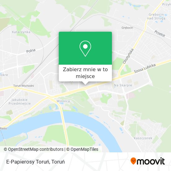 Mapa E-Papierosy Toruń