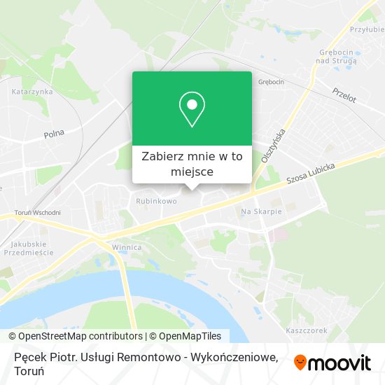 Mapa Pęcek Piotr. Usługi Remontowo - Wykończeniowe