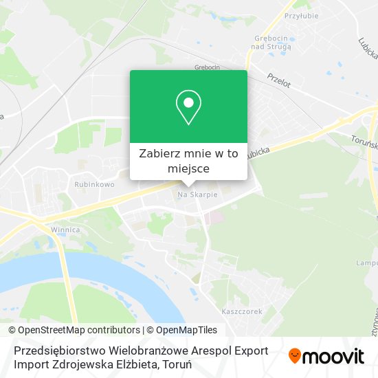 Mapa Przedsiębiorstwo Wielobranżowe Arespol Export Import Zdrojewska Elżbieta