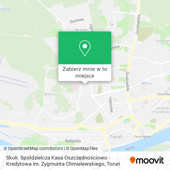 Mapa Skok. Spółdzielcza Kasa Oszczędnościowo - Kredytowa im. Zygmunta Chmielewskiego