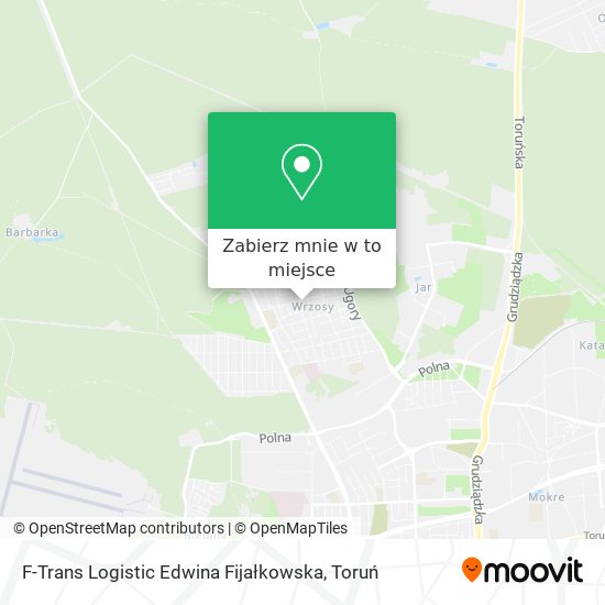 Mapa F-Trans Logistic Edwina Fijałkowska
