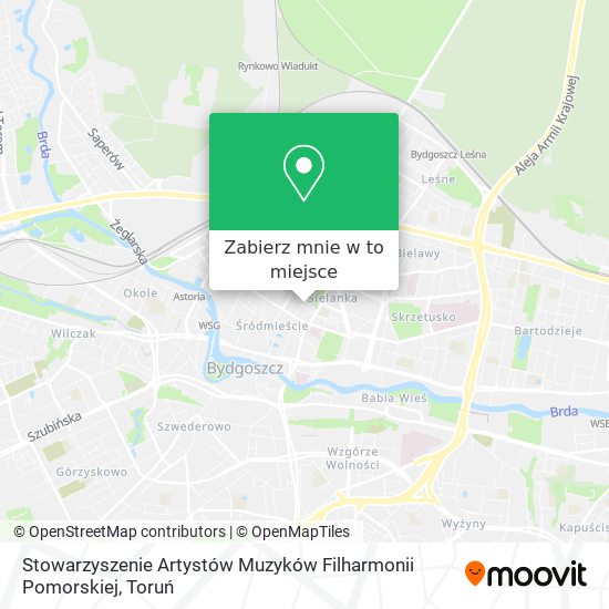 Mapa Stowarzyszenie Artystów Muzyków Filharmonii Pomorskiej