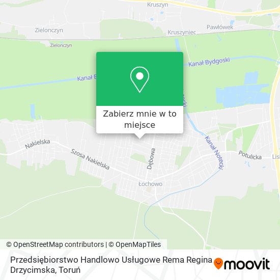 Mapa Przedsiębiorstwo Handlowo Usługowe Rema Regina Drzycimska