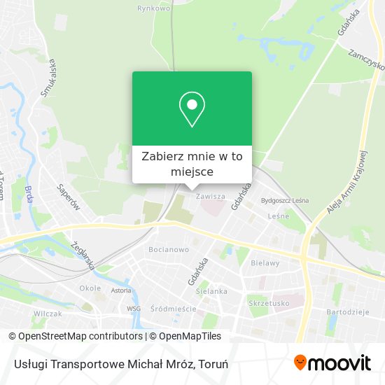 Mapa Usługi Transportowe Michał Mróz