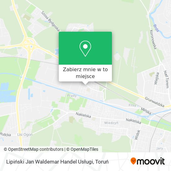 Mapa Lipiński Jan Waldemar Handel Usługi