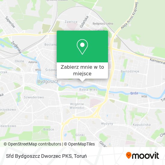 Mapa Sfd Bydgoszcz Dworzec PKS