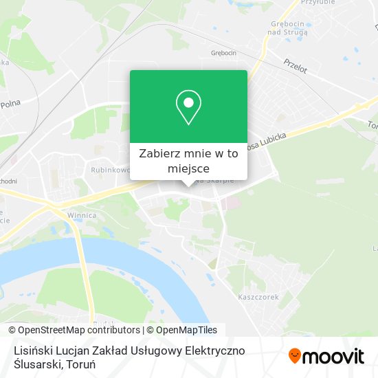 Mapa Lisiński Lucjan Zakład Usługowy Elektryczno Ślusarski