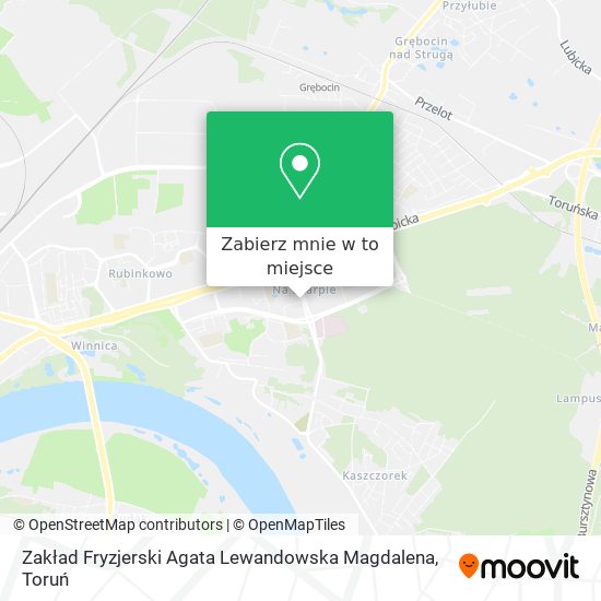 Mapa Zakład Fryzjerski Agata Lewandowska Magdalena