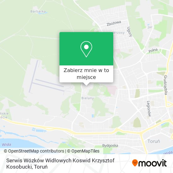 Mapa Serwis Wózków Widłowych Koswid Krzysztof Kosobucki