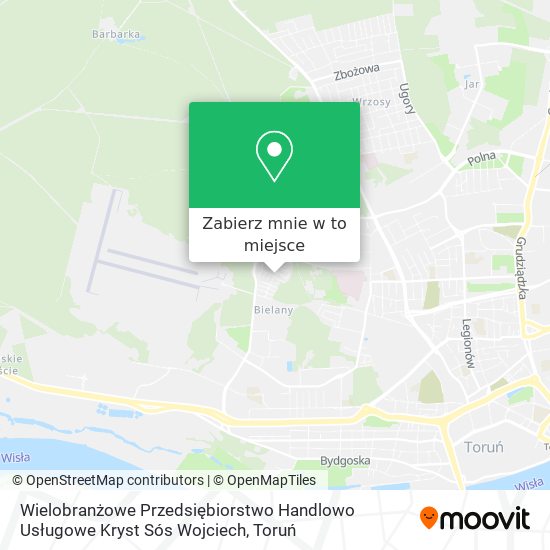 Mapa Wielobranżowe Przedsiębiorstwo Handlowo Usługowe Kryst Sós Wojciech