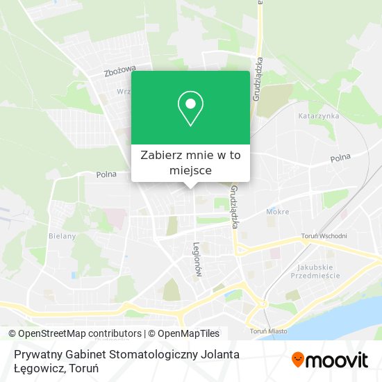 Mapa Prywatny Gabinet Stomatologiczny Jolanta Łęgowicz
