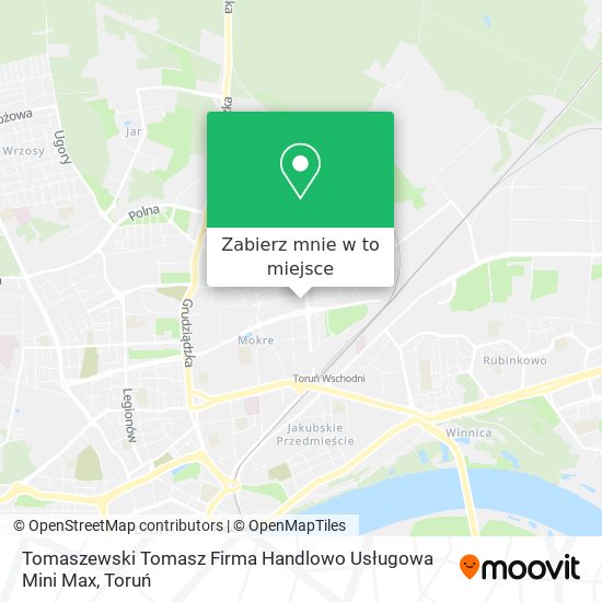 Mapa Tomaszewski Tomasz Firma Handlowo Usługowa Mini Max