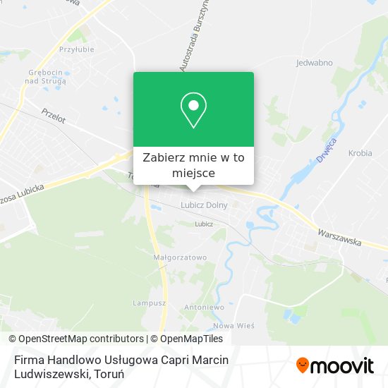 Mapa Firma Handlowo Usługowa Capri Marcin Ludwiszewski
