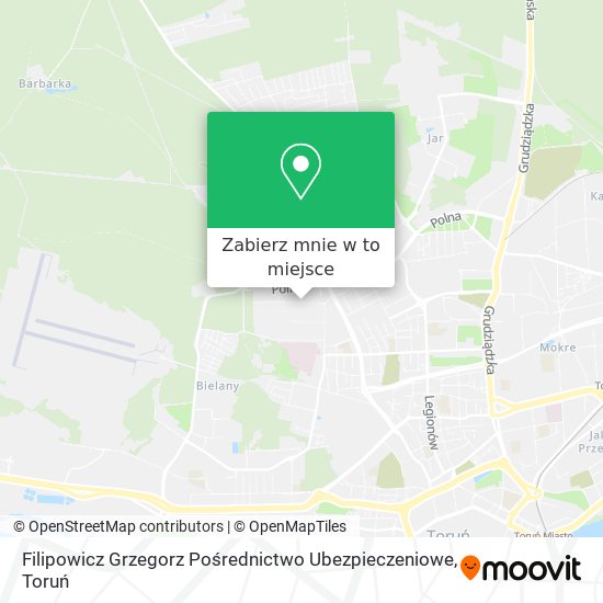 Mapa Filipowicz Grzegorz Pośrednictwo Ubezpieczeniowe