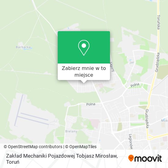 Mapa Zakład Mechaniki Pojazdowej Tobjasz Mirosław