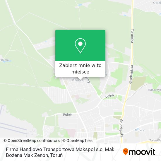 Mapa Firma Handlowo Transportowa Makspol s.c. Mak Bożena Mak Zenon