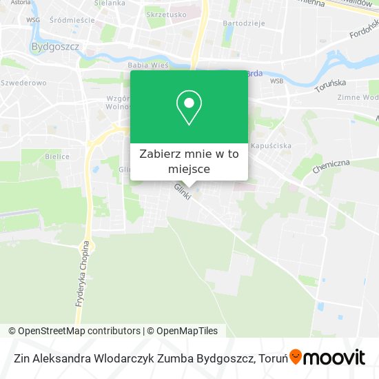 Mapa Zin Aleksandra Wlodarczyk Zumba Bydgoszcz