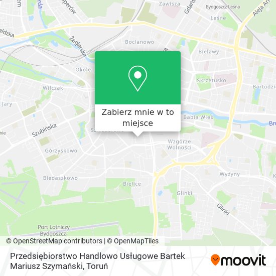 Mapa Przedsiębiorstwo Handlowo Usługowe Bartek Mariusz Szymański