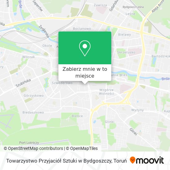 Mapa Towarzystwo Przyjaciół Sztuki w Bydgoszczy