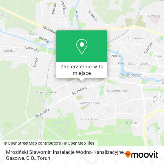 Mapa Mroziński Sławomir. Instalacje Wodno-Kanalizacyjne, Gazowe, C.O.