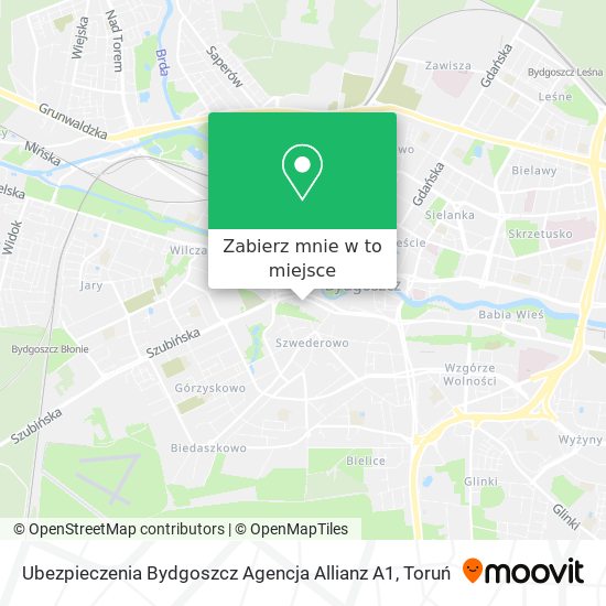 Mapa Ubezpieczenia Bydgoszcz Agencja Allianz A1