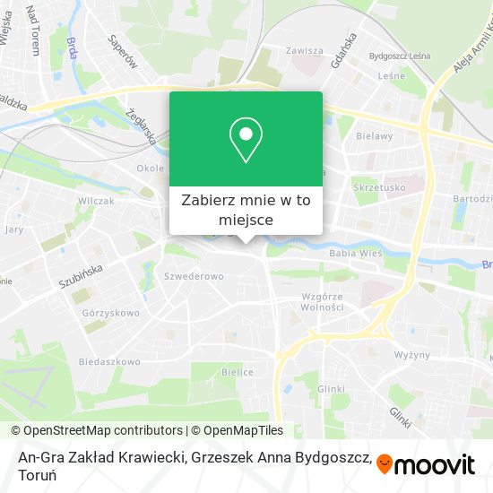 Mapa An-Gra Zakład Krawiecki, Grzeszek Anna Bydgoszcz