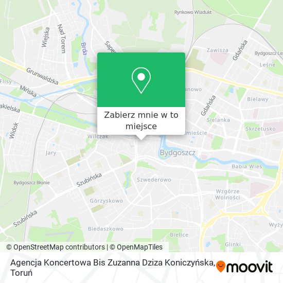 Mapa Agencja Koncertowa Bis Zuzanna Dziza Koniczyńska