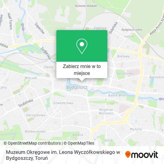 Mapa Muzeum Okręgowe im. Leona Wyczółkowskiego w Bydgoszczy
