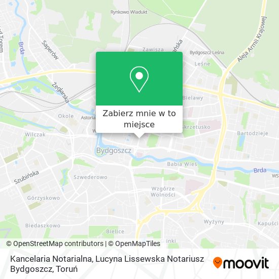 Mapa Kancelaria Notarialna, Lucyna Lissewska Notariusz Bydgoszcz