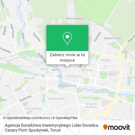 Mapa Agencja Doradztwa Inwestycyjnego Lider-Doradca Cezary Piotr Spodymek