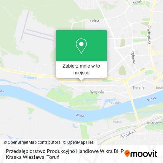 Mapa Przedsiębiorstwo Produkcyjno Handlowe Wikra BHP Kraska Wiesława
