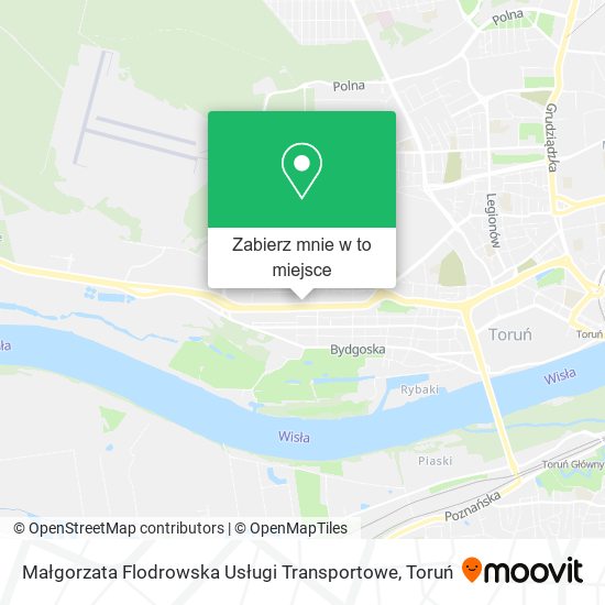 Mapa Małgorzata Flodrowska Usługi Transportowe