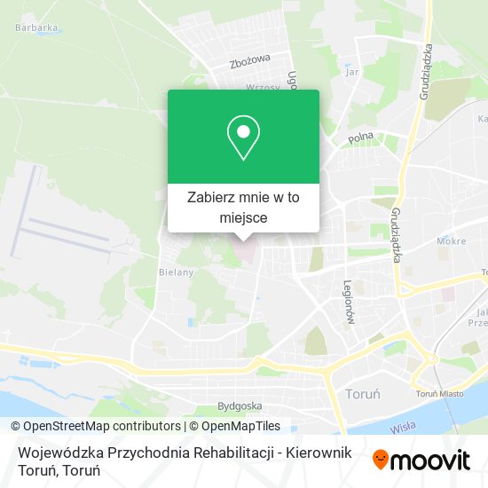 Mapa Wojewódzka Przychodnia Rehabilitacji - Kierownik Toruń